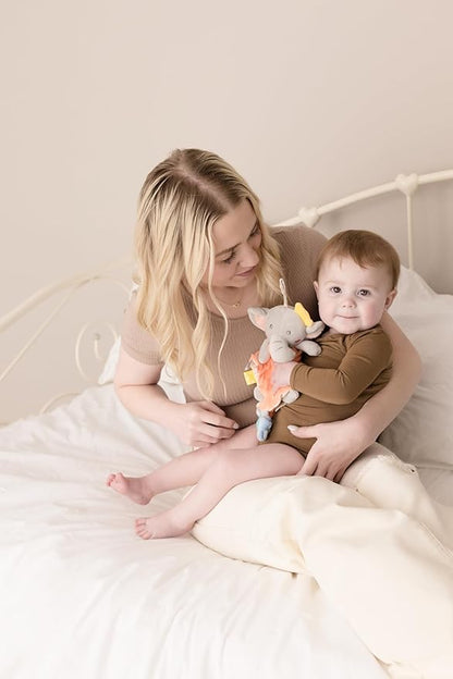 KoKo The Elephant Baby Activity Blanket with Taggies, Teething Star and Crinkly Ears