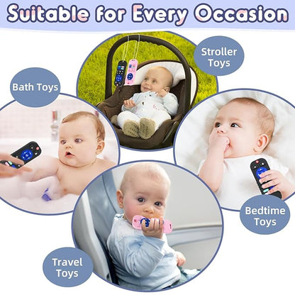 AiTuiTui Teething Relief Teethers Toys for Babies 3 6 9 12 Months Gifts, Silicone Sensory Remote Control Baby Teether Toy for Babies Newborn Infant Boy Girl Autism Toys