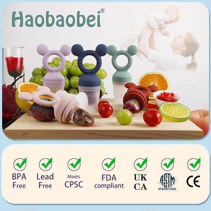 Baby Fruit Feeder, Frozen Teething Toys for Babies 3 Extra