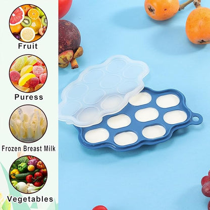 Baby Fruit Feeder Pacifier - 3 Pack | 1 Baby Food Feeder & 1 Baby Teether & 1 Baby Popsicle Molds