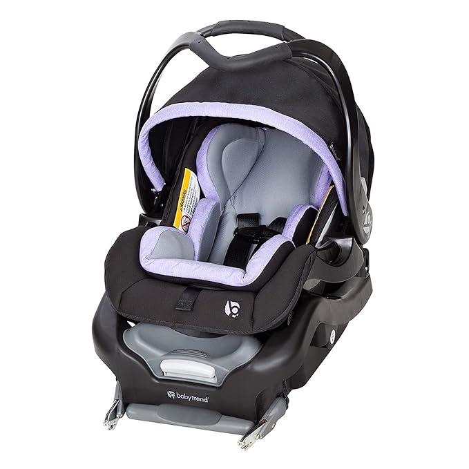 Baby Trend Universal Double Snap-N-Go Stroller Frame & Secure Snap Tech 35 Infant Car Seat, Lavender Ice