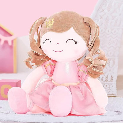 Gloveleya Dolls Baby Girl Gifts Soft Plush Doll Pink Crown 14"