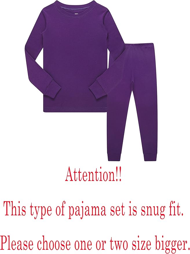 Family Feeling Little Big Boy Pajamas Sets 100% Cotton Pjs