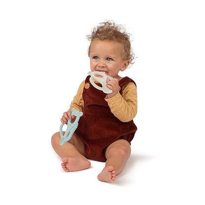 Ingenuity Gum Buddies Soothing Baby Multi-Stage Teether Toy BPA-Free Silicone, Ages 3 Months+, Unisex, 2-Pack