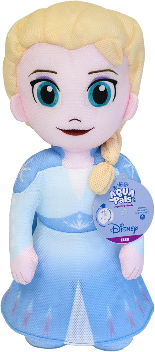 WAHU Aqua Pals Disney Classic Elsa Plush Water Toy for Kids Ages 2+, Fast-Drying Waterproof Plush Doll Toy for Pool and Bathtub 26"