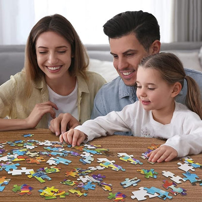 HUADADA Jigsaw Puzzles for Kids 100 Pieces, Diving Animals Floor Toys Montessori Games Learning Education Activities Birthday Gifts for Toddlers Boys Girls Ages 4 5 6+ Years Old (15"x10") 1:1 Poster