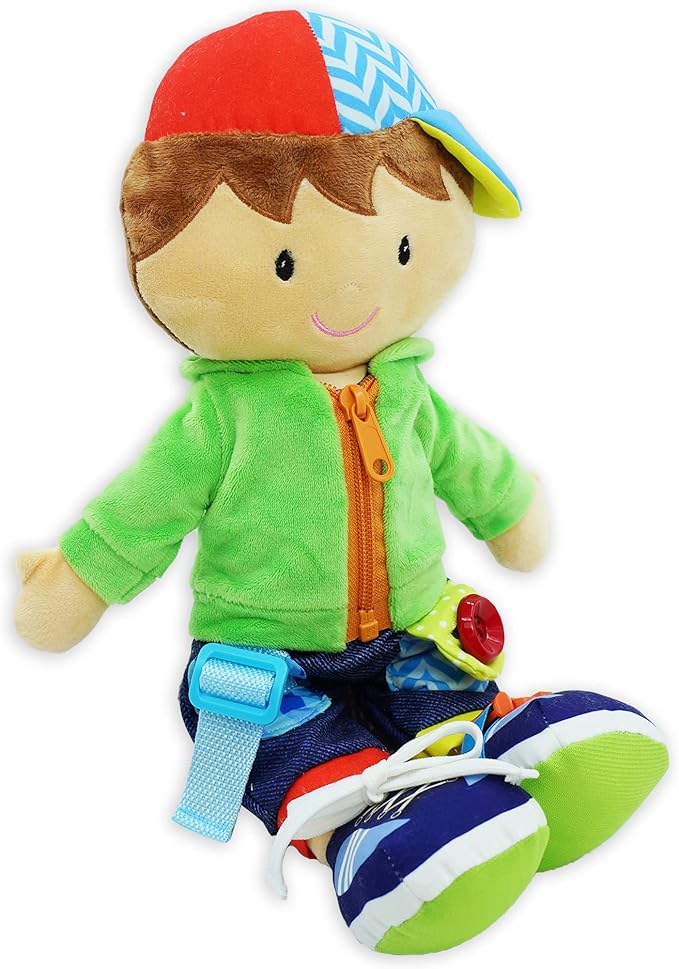 June Garden 15.5" Dressy Friends Terry - Educational Stuffed Plush Doll for Kids and Toddlers 2 Years and Up