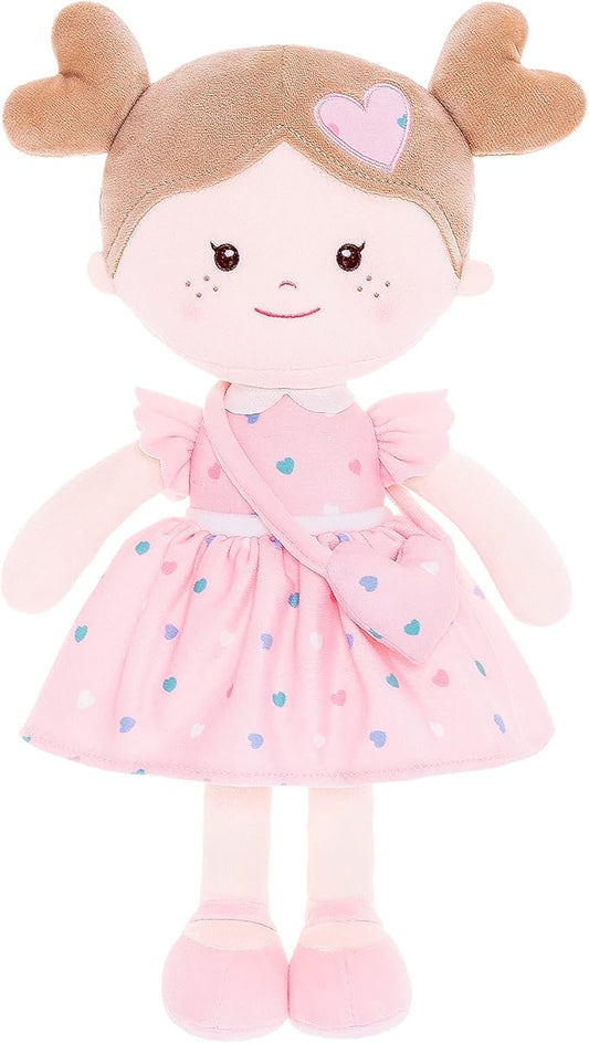 Onetoo First Baby Doll Plush Rag Doll Soft Baby Doll 14"
