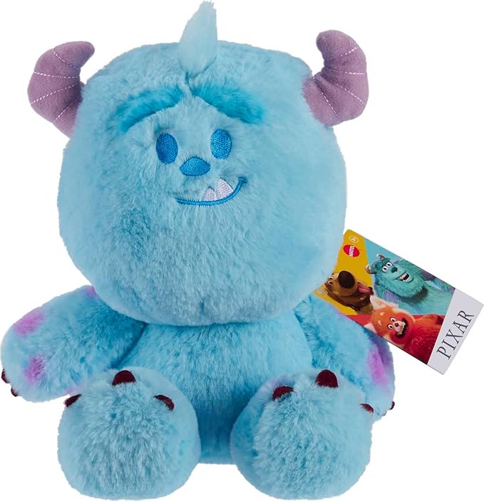 Mattel Disney and Pixar Monsters Inc. Plush Sulley Toy, 10-inch Soft Blue Monster Doll