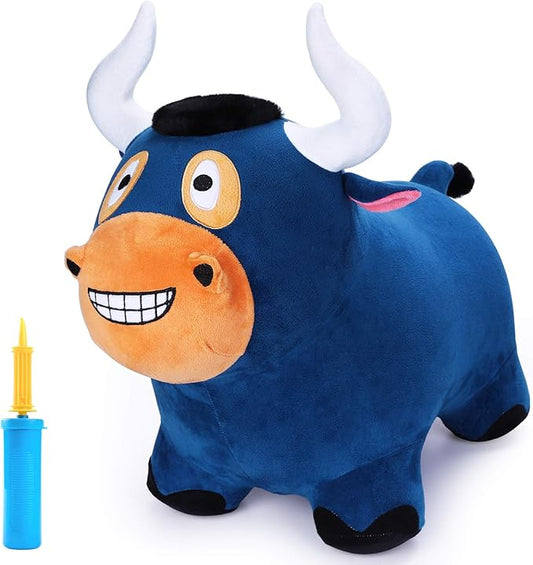 iPlay, iLearn Bouncy Pals Bull Hopper Toy 18 24 2 3 4 Year