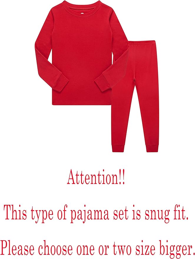 Family Feeling Little Big Boy Pajamas Sets 100% Cotton Pjs