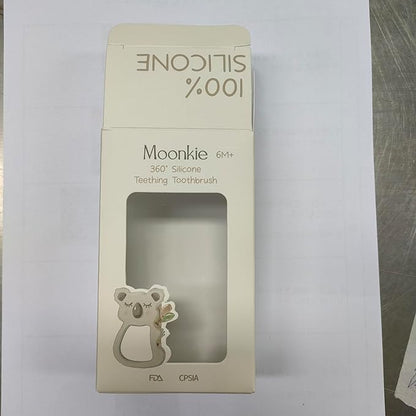 Moonkie Teething Toy, Safe & Easy to Hold BPA Free Silicone Teethers 360Â° Baby 6-12 Months