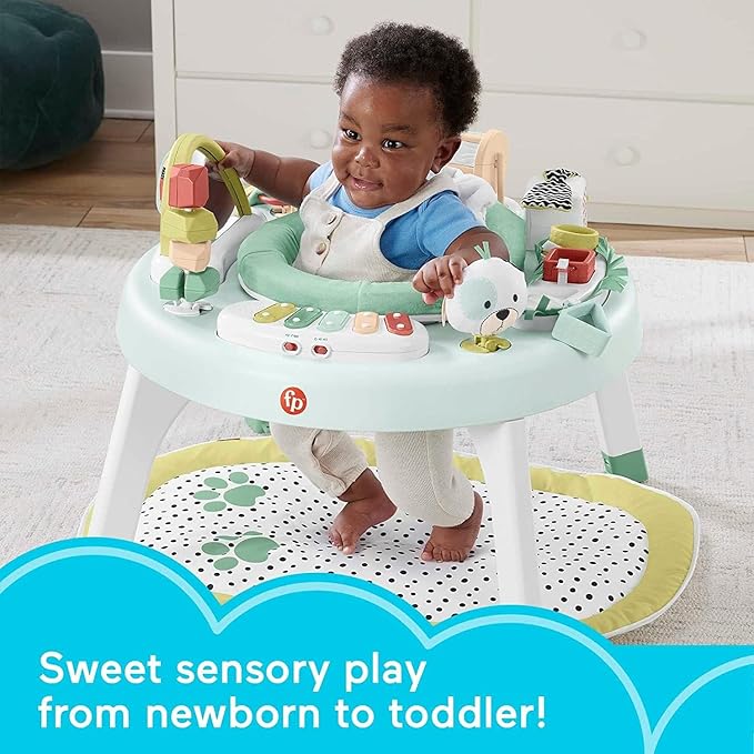 Fisher-Price 3-in-1 Snugapuppy Activity Center & Portable Baby Chair Sit-Me-Up