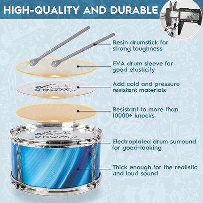 Kids Drum Set for Toddlers 1-3 with Upgraded Chair, Drum Set for Kids Age 3-5 4 Lights