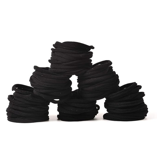 Prohouse 100 PCS Baby Nylon Headbands Hairbands Hair Bow Elastics