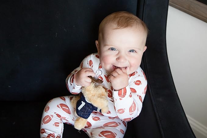Furry Friend Pacifier Plush Toy - Ultra Soft Cuddly 100% Polyester with Medical Grade Silicone Pacifier (Color Varies), Machine Washable