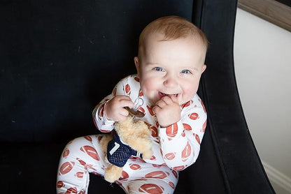 Furry Friend Pacifier Plush Toy - Ultra Soft Cuddly 100% Polyester with Medical Grade Silicone Pacifier (Color Varies), Machine Washable