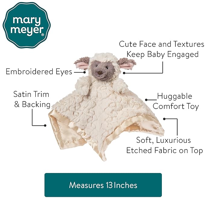 Mary Meyer Putty Nursery Character Blanket, Lamb 13"