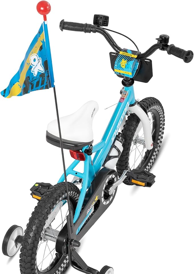 JOYSTAR Little Daisy Kids Bike for Girls Boys Ages 2-7 Years, 12 14 16 Inch Girls Bikes with Doll Bike Seat & Streamers