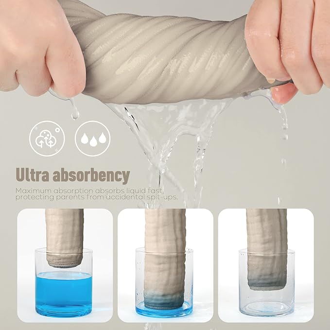 Yoofoss Muslin Burp Cloths for Baby 10 Pack 100% Cotton 20''X10'' Super