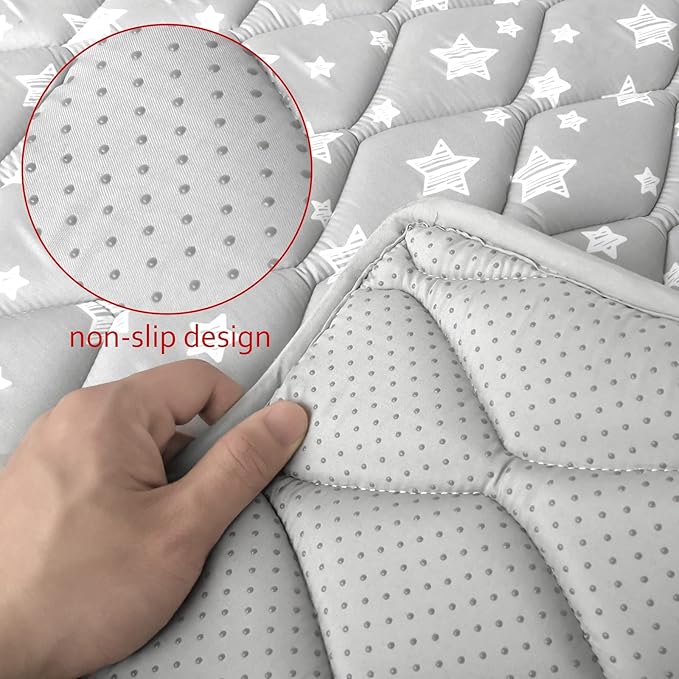 Premium Foam Baby Play Mat 59" X 59" Fit for ZEEBABA 59" x59" Playpen or Yobear Baby Playpen, Non-Slip Baby Playpen Mat for Playing