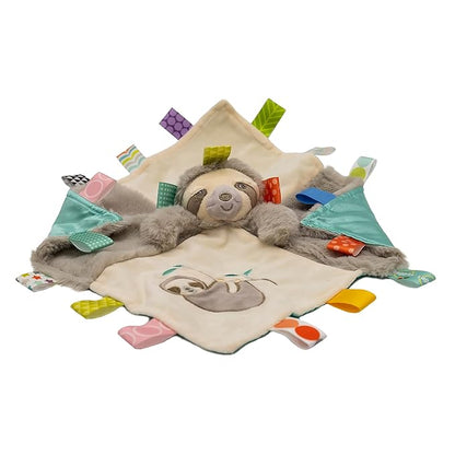 Taggies Soothing Sensory Stuffed Animal Security Blanket, Molasses Sloth 13 x 13-Inches