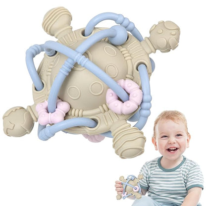 Baby Teething Toy - Teether Ball with Rattle