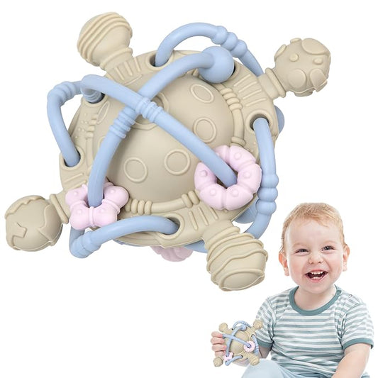 Baby Teething Toy - Teether Ball with Rattle