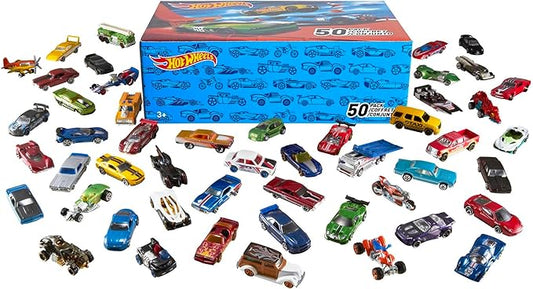 Hot Wheels Toy Trucks & Cars, 50-Pack 50 1:64