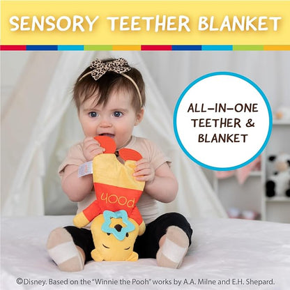 Disney Baby Winnie The Pooh Sensory Blanky with Crinkle and