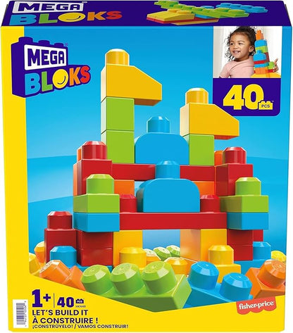 MEGA BLOKS - HKN40 40 Pieces, 1 to 5 Years