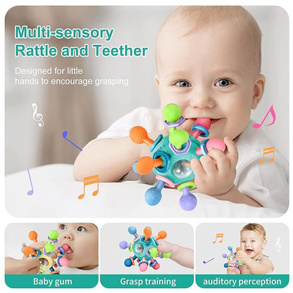 Baby Montessori Teething Toys for 0-6 6-12 Months BPA Free 0 3 6 9 12 18 1 2