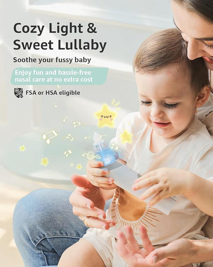 GROWNSY Nasal Aspirator for Baby, Baby Nose Sucker Pro with 3 Soft Silicone Tips