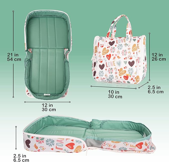 Baby Doll Bed - Portable Doll Bassinet 21 inches