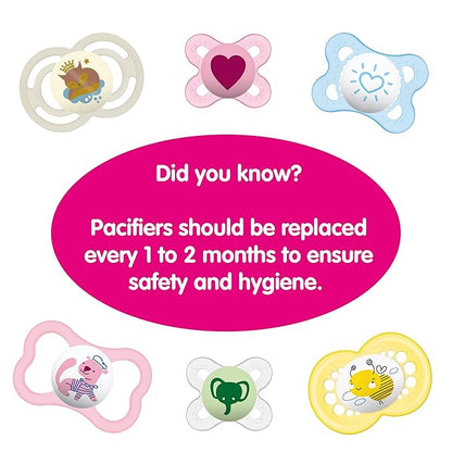 MAM Original Start Newborn Baby Pacifier, Best Pacifier for Breastfed Babies 2 Pack,0-3