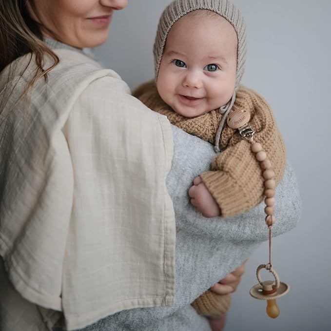 Frigg Rope SilkySoft Silicone Baby Pacifier | Made in Denmark 6-18 Months)