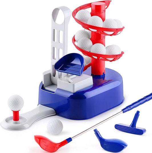 iPlay, iLearn Kids Golf Toys Set W/Left & Right Club Head 3 4 5 6 7 8