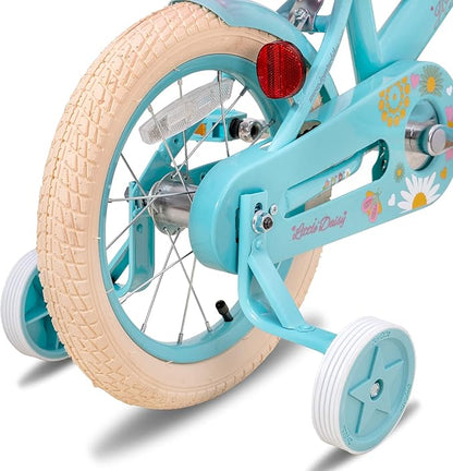 JOYSTAR Little Daisy Kids Bike for Girls Boys Ages 2-7 Years, 12 14 16 Inch Girls Bikes with Doll Bike Seat & Streamers