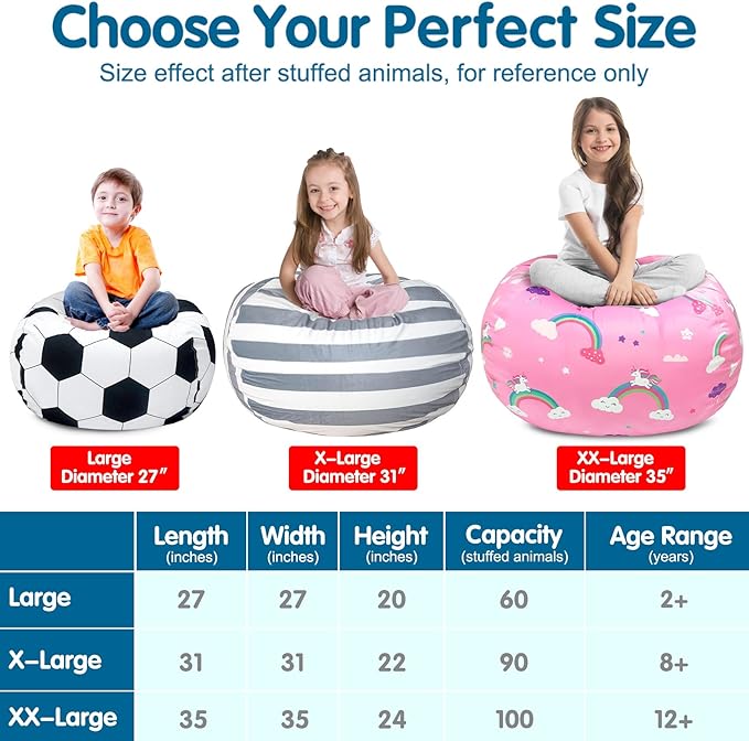 Lukeight Stuffed Animal Storage Bean Bag Chair Cover for Kids, Zipper Beanbag Chair Cover for Organizing Toddler and Kids' Rooms Plush Toys (Leopard Velvet, XX-Large)