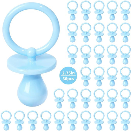36 Plastic Pacifiers for Baby Shower Game, 2.75?ÖŌĆ?Baby Shower Pacifiers