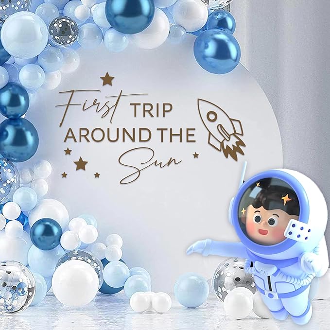 SANDOO First Trip Around The Sun Decal for Balloon Arch 1st Birthday