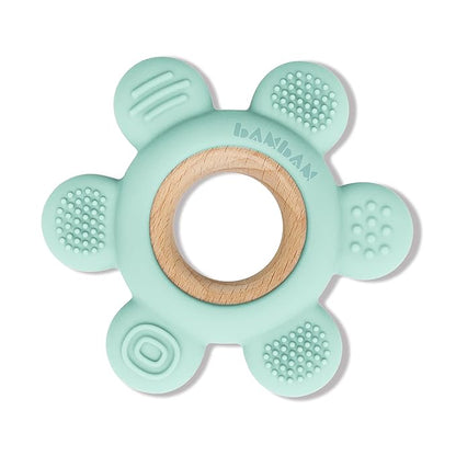 BAMBAM Baby Premium Silicone Teething Ring Toy ??100% BPA Free, Child Safety Tested 0-6, 3-6 6-12 Months