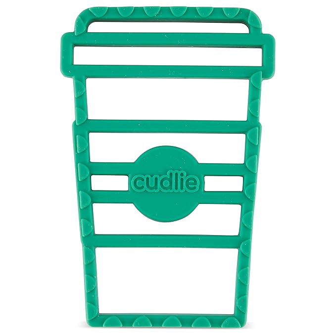 Cudlie 2-Pack Food Grade Silicone Teether - BPA Free, Fun
