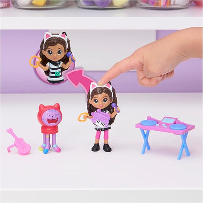 Gabby's Dollhouse, Kitty Karaoke Set with 2 Toy Figures 2 Accessories, 3 and