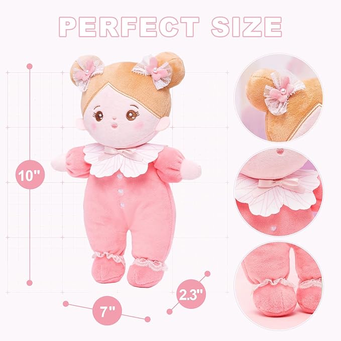 OUOZZZ Soft Baby Doll for Girls - My First Baby 10"