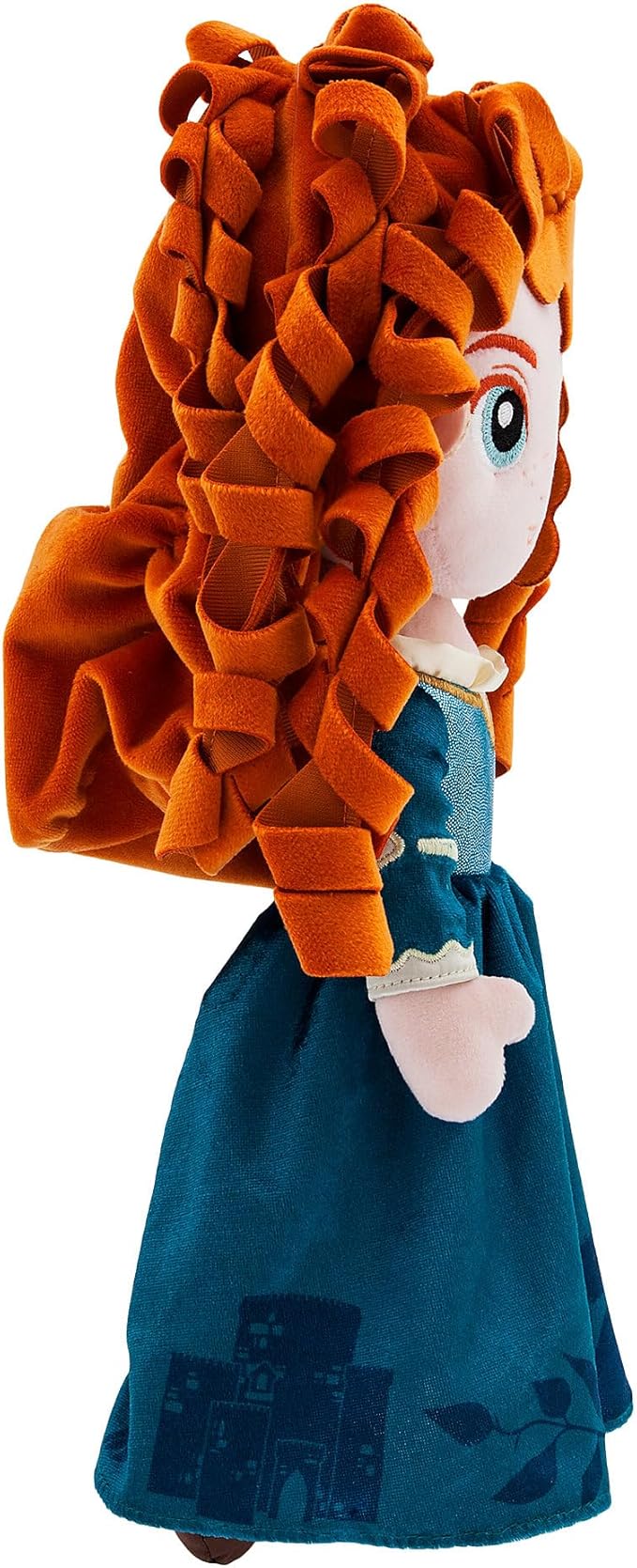 Disney Store Official Princess Plush Doll (Merida from Brave) Medium 14 Inches, Princess Dolls with Embroidered Features
