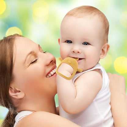 AIXMEET Baby Teething Toys,Silicone Baby Teether for Babies 0-6 Months