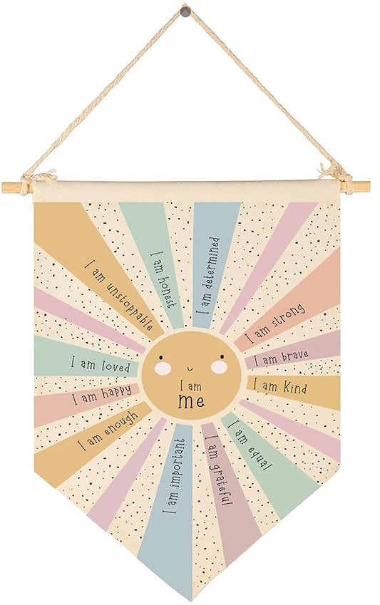 Positive Encourage Inspirational Flag Sign Gifts for Baby Newborn Boys