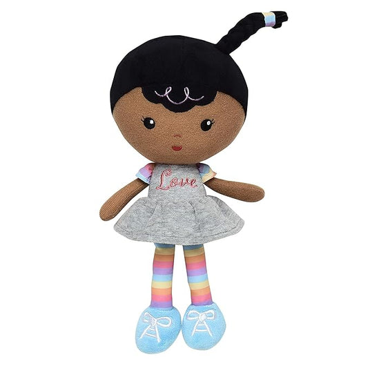 Baby Starters Plush Snuggle Buddy Black Baby Doll, Willow 11 inch