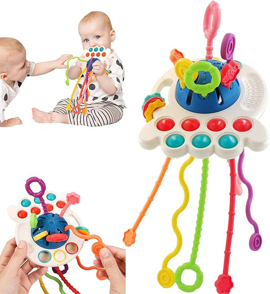 Baby Toys 6 to 12 Months,Montessori Toys for 1 Year Old Boy Girl Baby Sensory Toys for Babies 12-18 Months Pull String Toys for Birthday Gifts Infant